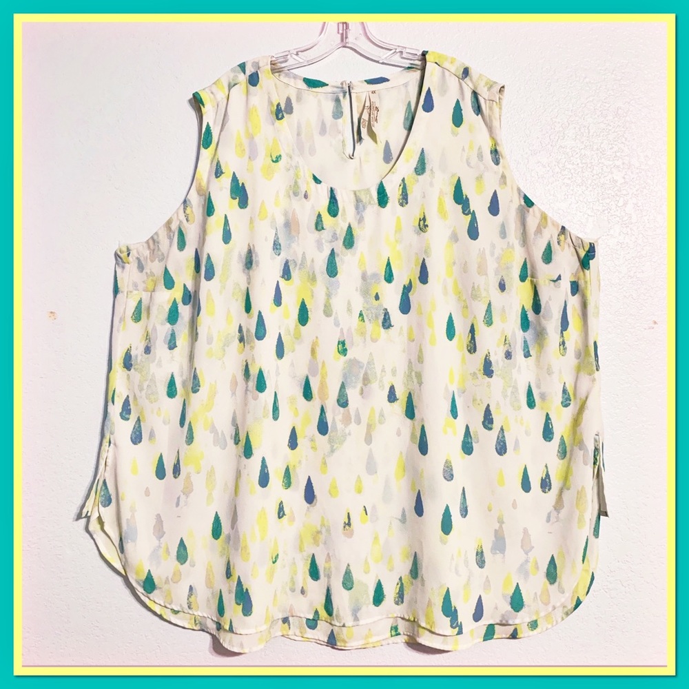Melissa McCarthy Seven7 Raindrop Layered Tank Top